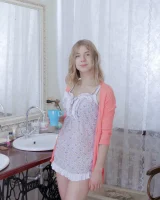 We Are Hairy - 01-Kristinka_PeachJacketPurpleLingerie_001