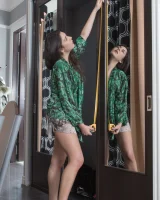 We Are Hairy - 01-Pavla_GreenBlouseBrownSkirt_001