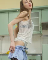 We Are Hairy - 29-RoseNore_BlueSkirtBlackStockings_029